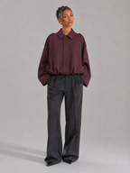 Women's Oversized Cropped Utility Jacket