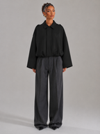 Women's Oversized Cropped Utility Jacket