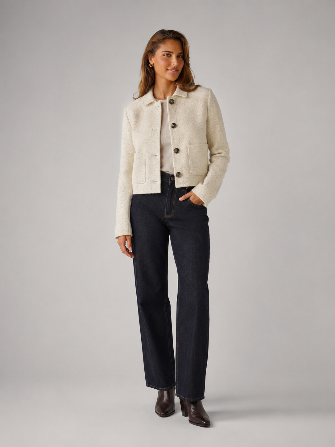 Women's Tailored Single-Breasted Blazer