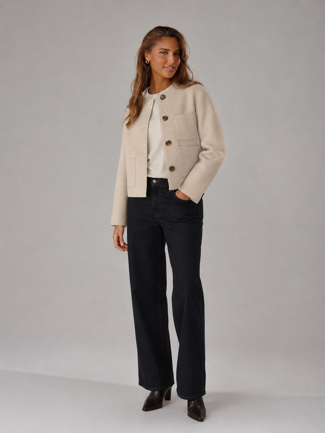 Women's Tailored Single-Breasted Blazer