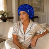 Double Layer Silk Hair Bonnet - Purple