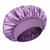 Double Layer Silk Hair Bonnet - Purple