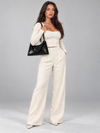 Women's Transparent Shoulder Bag | Chain Strap Mini Baguette