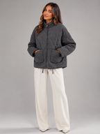 Quilted Utility Jacket Autumn Women