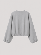 Cropped Zip Bomber Jacket for Women