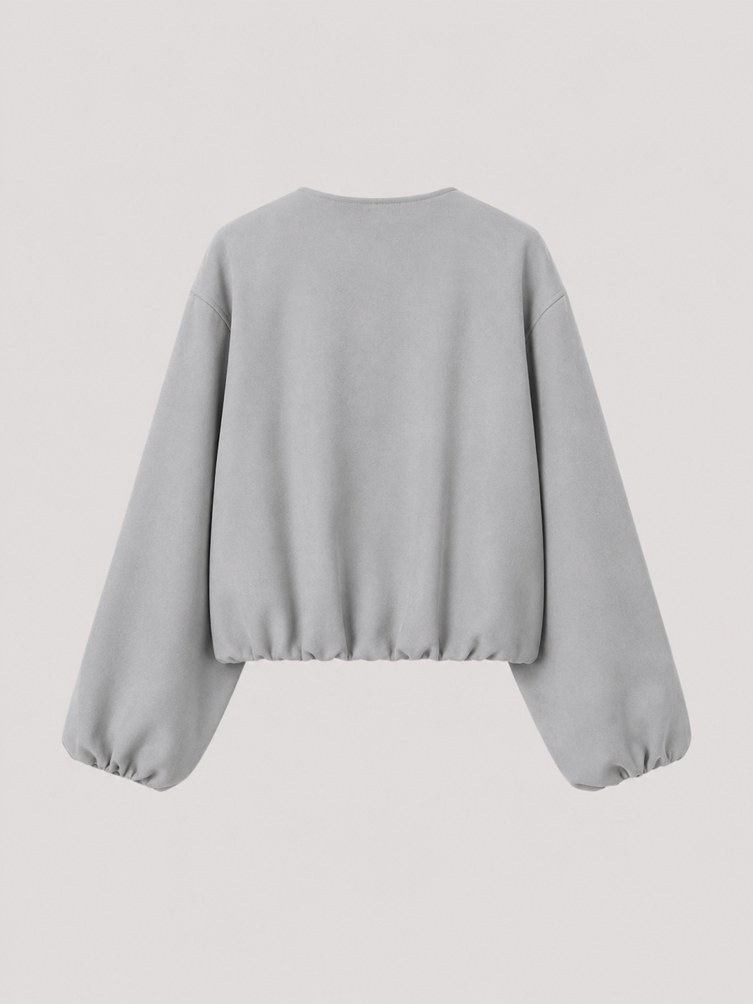 Cropped Zip Bomber Jacket for Women