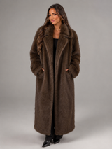 Long Faux Fur Coat for Women