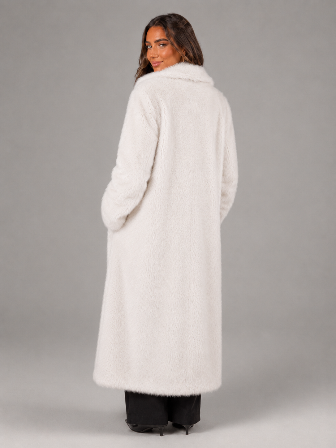 Long Faux Fur Coat for Women