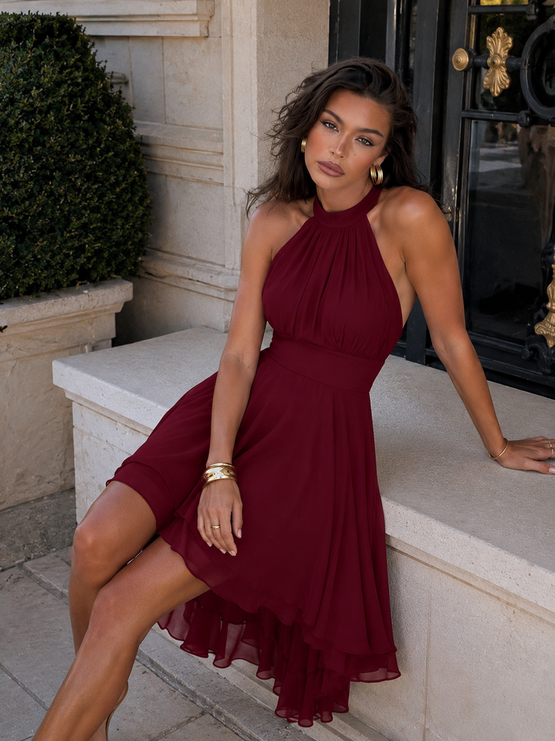 halter style dress for wedding guest Halter Wedding Guest Dresses