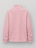 Ribbed half-zip pullover – Nude & Nero