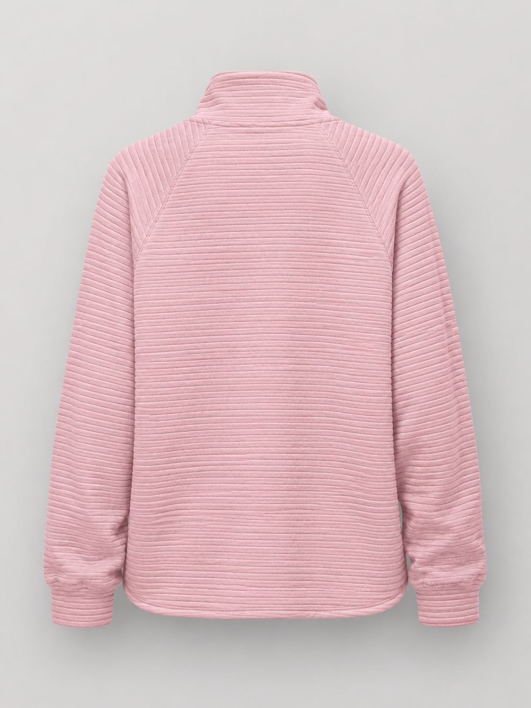 Ribbed half-zip pullover – Nude & Nero