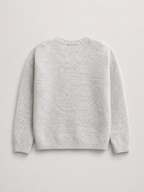 Fuzzy knit button cardigan – Nude & Nero