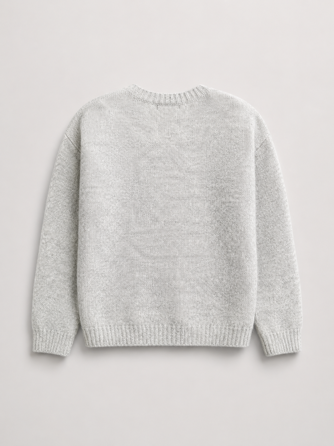 Fuzzy knit button cardigan – Nude & Nero