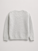Fuzzy Knit Button Cardigan for Women