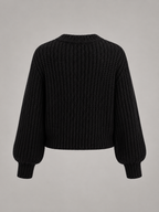 Chunky knit oversized sweater – Nude & Nero