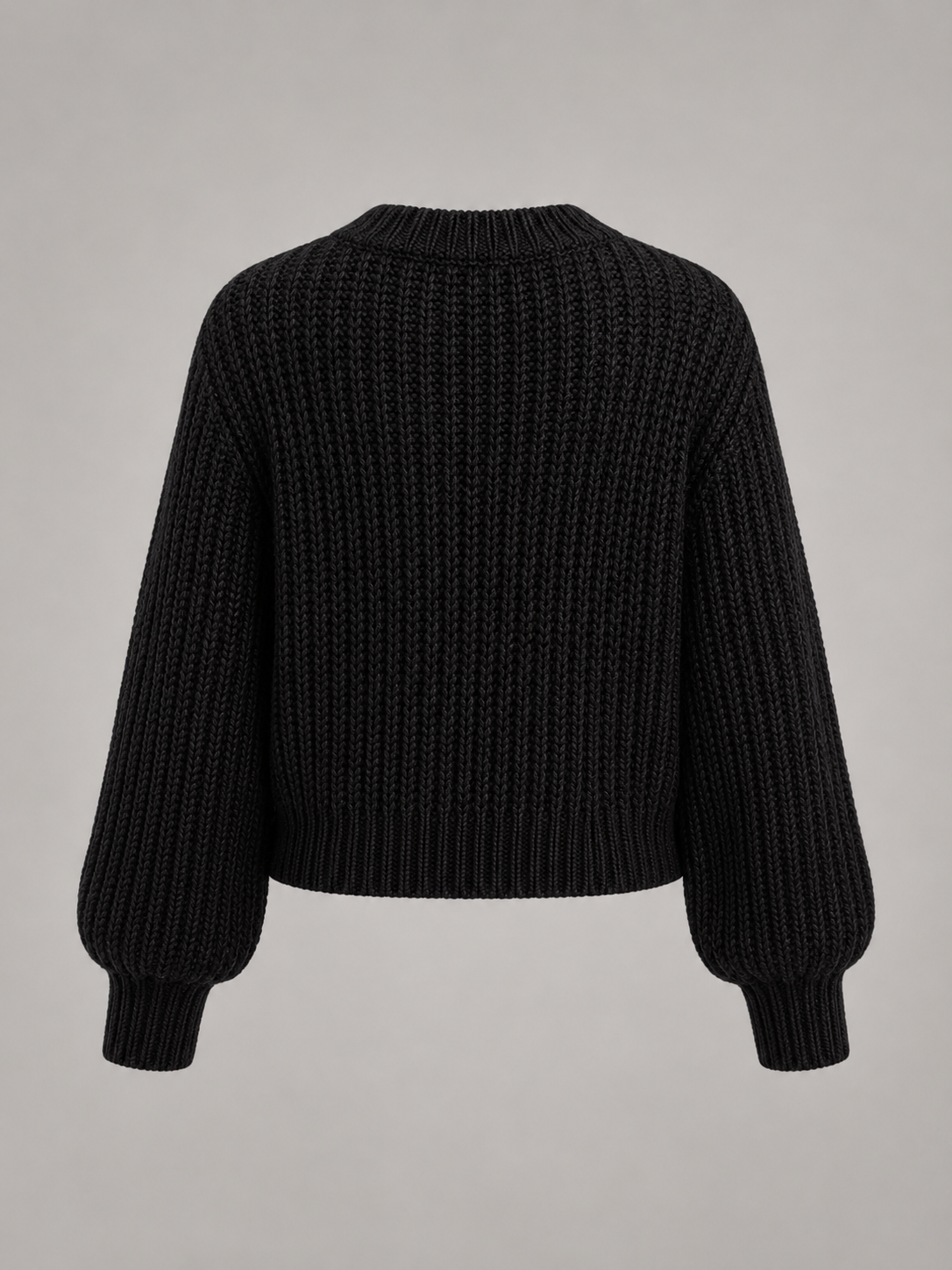 Chunky knit oversized sweater – Nude & Nero