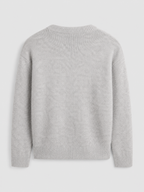Fuzzy knit crew neck sweater – Nude & Nero