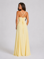 Vestido maxi con escote corazón para invitada de boda