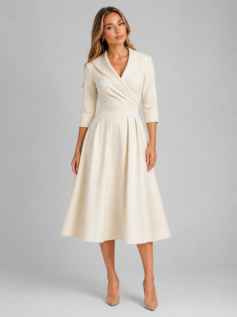nude satin wrap dress Baltic Born Womens Vara Satin Maxi Wrap Dress | Champagne