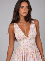 Vestido midi floral de verano para mujer