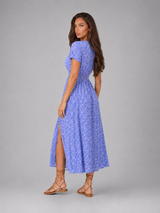 Robe longue manches papillon fleurie été femme