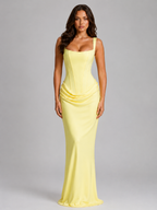 Bodycon Corset Maxi Dress Evening Women