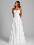 Floral Sculpted Bodice Maxi Dress Wedding Guest