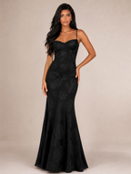 Sweetheart Neck Slip Maxi Dress Evening Women