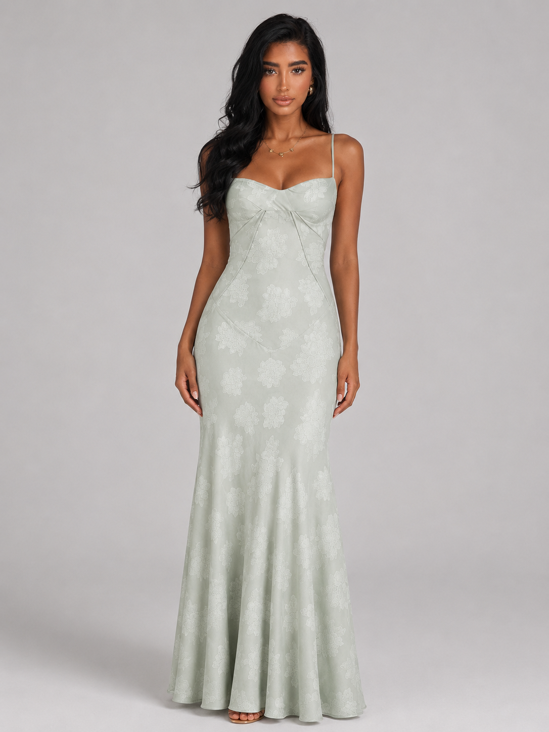 Sweetheart Neck Slip Maxi Dress Evening Women