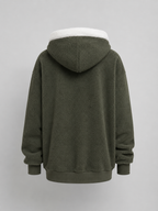 Doudoune à capuche doublée sherpa pour femme