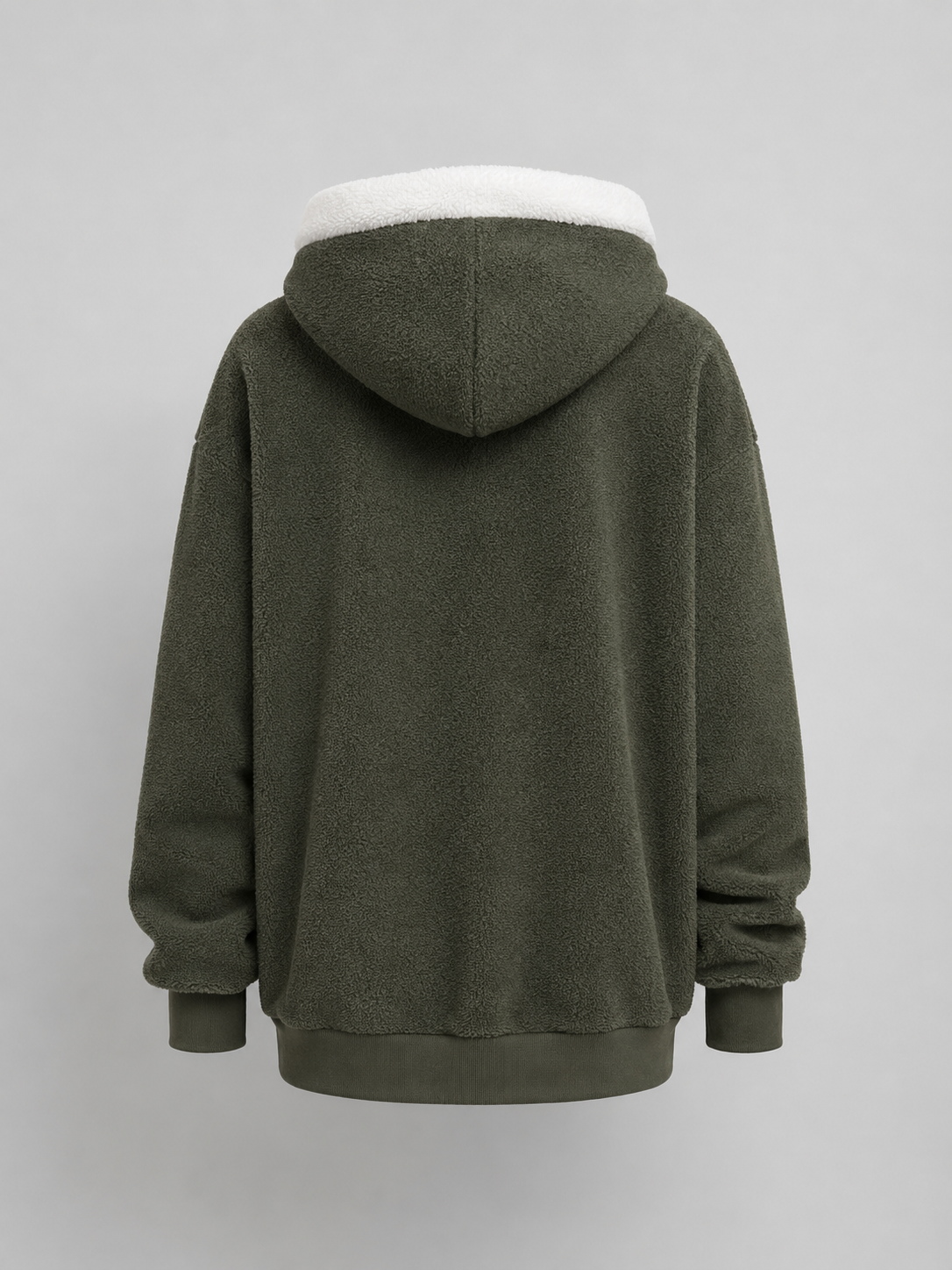 Doudoune à capuche doublée sherpa pour femme
