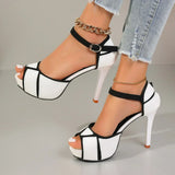 Women’s Pattern Leather Heels