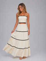 Cream co-ord set for women