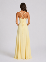 Women’s Sweetheart Neck Maxi Dress – Wedding Guest Gown