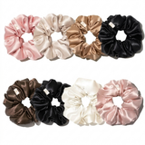Lot de 8 chouchous en satin - Blush